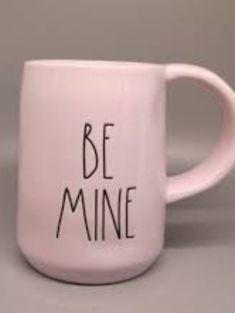 Rae Dunn Be Mine Pink Ceramic Coffee Mug